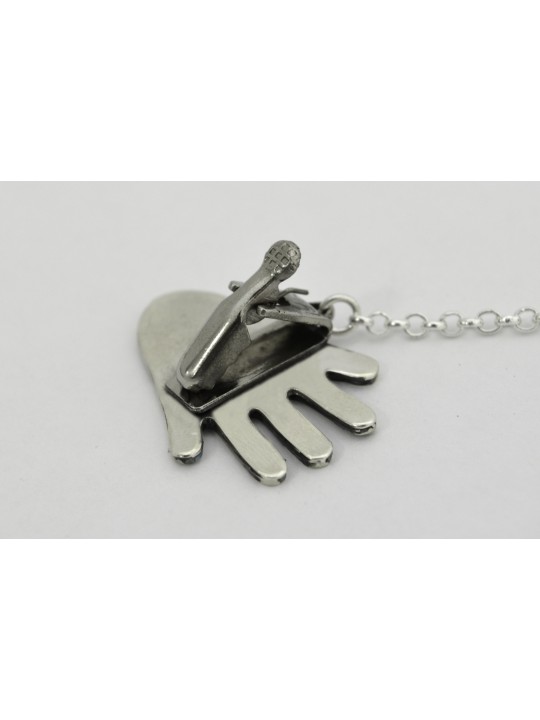 Clips Hamsa en argent sterling colorés, clips Talit, Judaica israélien