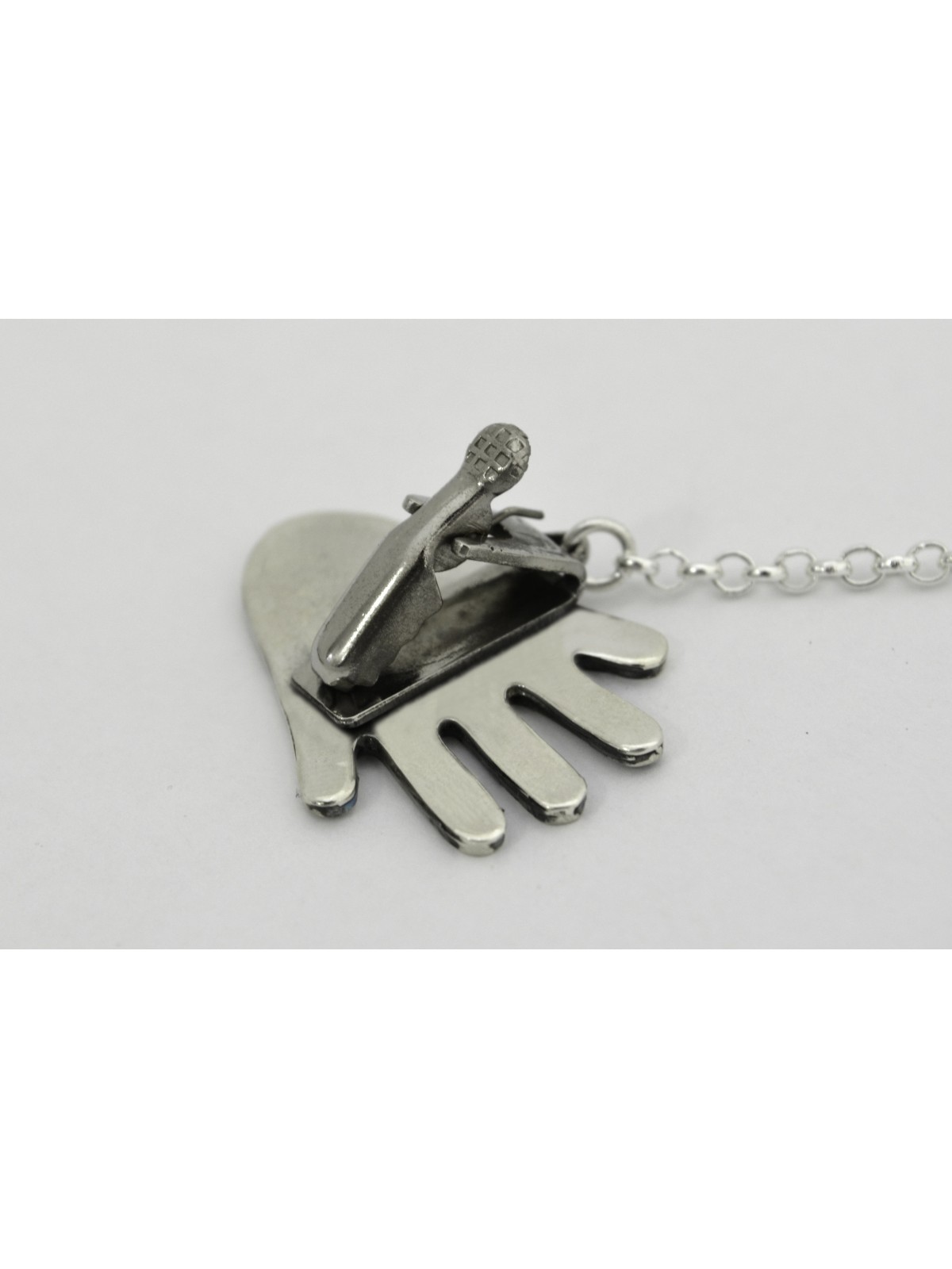 Clips Hamsa en argent sterling colorés, clips Talit, Judaica israélien