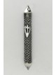 Mezuzah Case Argent Filigrane fait à la main , Pour rouleaux de 7 cm , Juda israélien