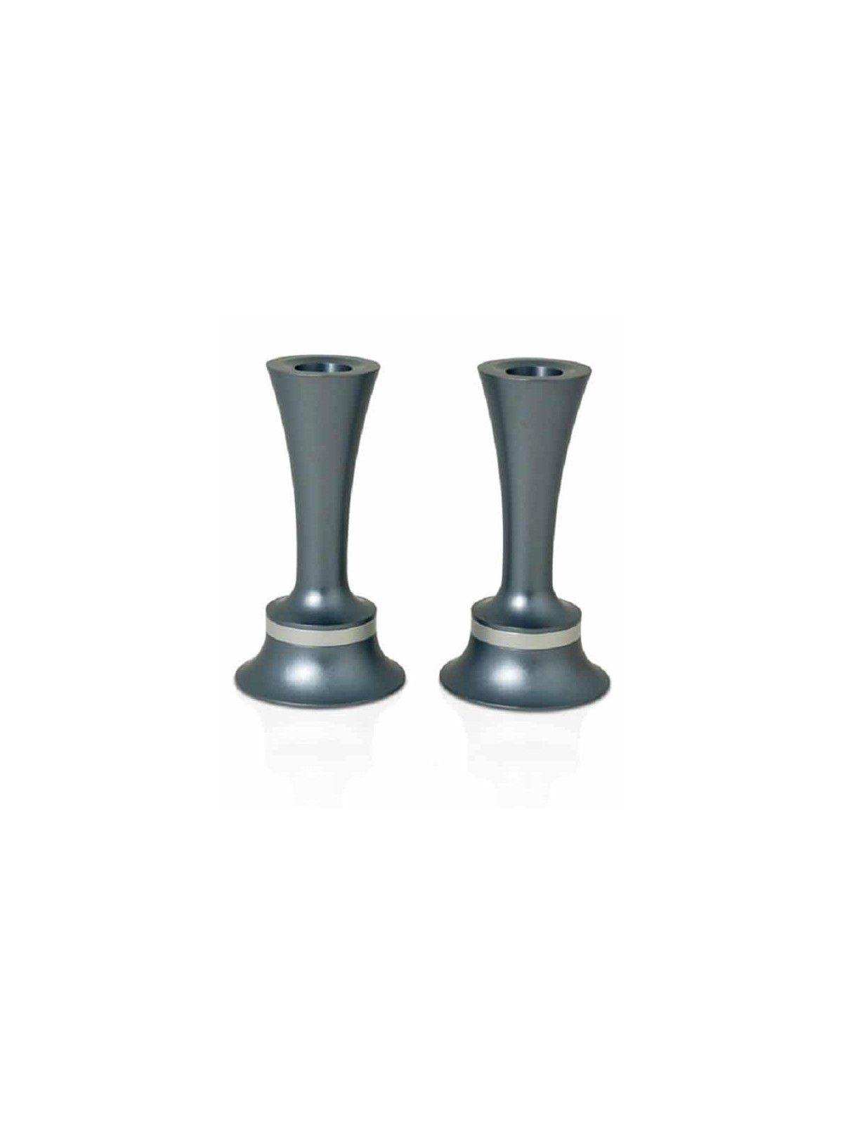 Aluminum Bell Shaped Candlesticks , Jewish Wedding Gifts , Israeli Jud