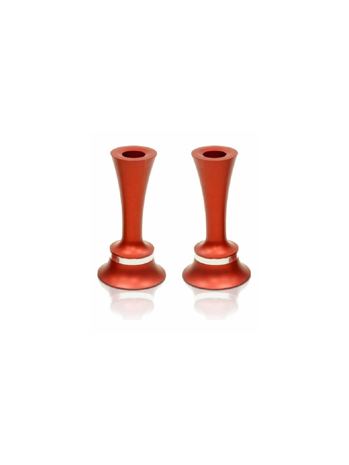 Aluminum Bell Shaped Candlesticks , Jewish Wedding Gifts , Israeli Jud