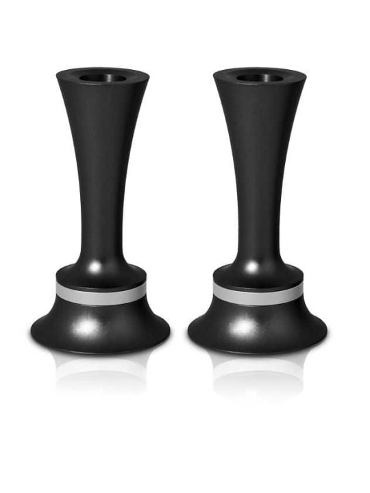Aluminum Bell Shaped Candlesticks , Jewish Wedding Gifts , Israeli Jud
