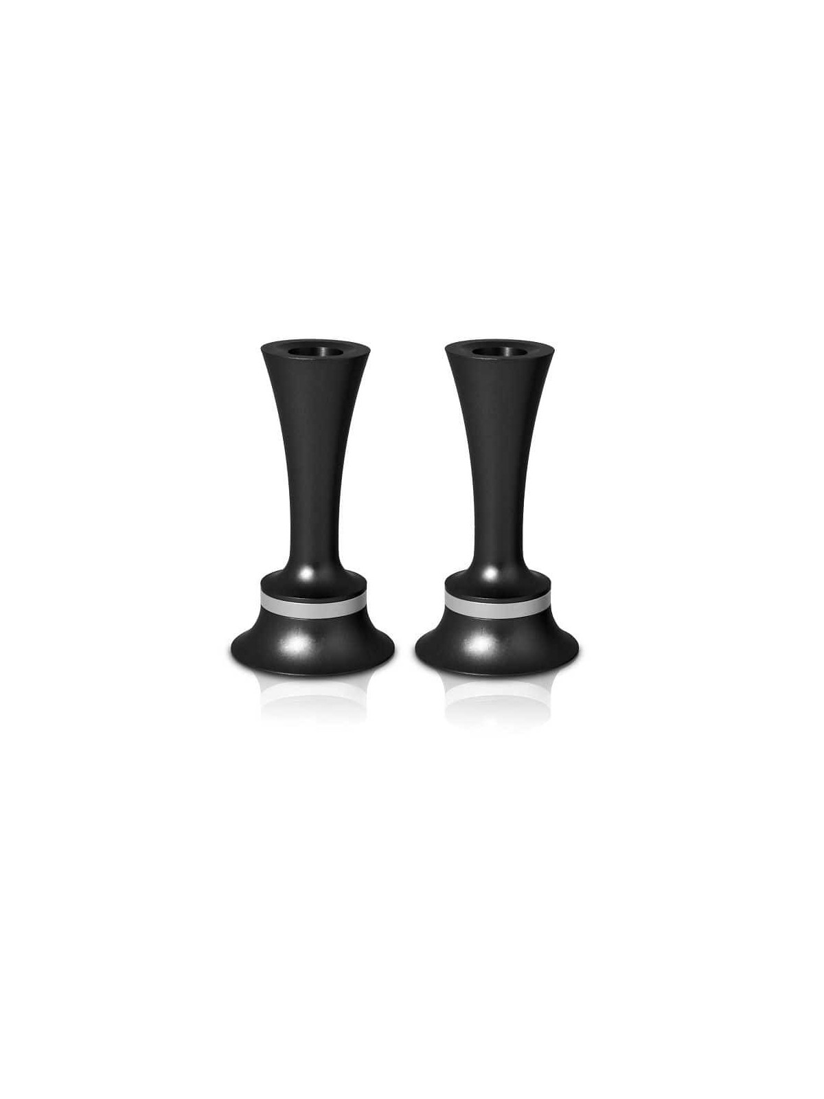 Aluminum Bell Shaped Candlesticks , Jewish Wedding Gifts , Israeli Jud