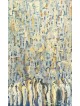 Peinture semi-abstraite jaunâtre du Wa occidental, abstrait juif A