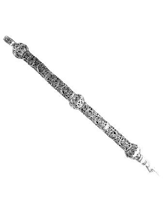 Luxueux pointeur de Torah en argent filigrane pour Bar Mi , cadeaux de Pâque ,