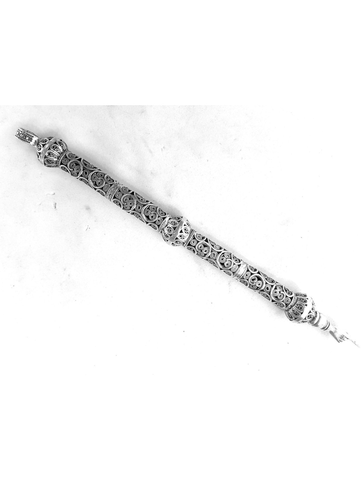 Luxurious Filigree Silver Torah Pointer for Bar Mi , Passover Gifts ,
