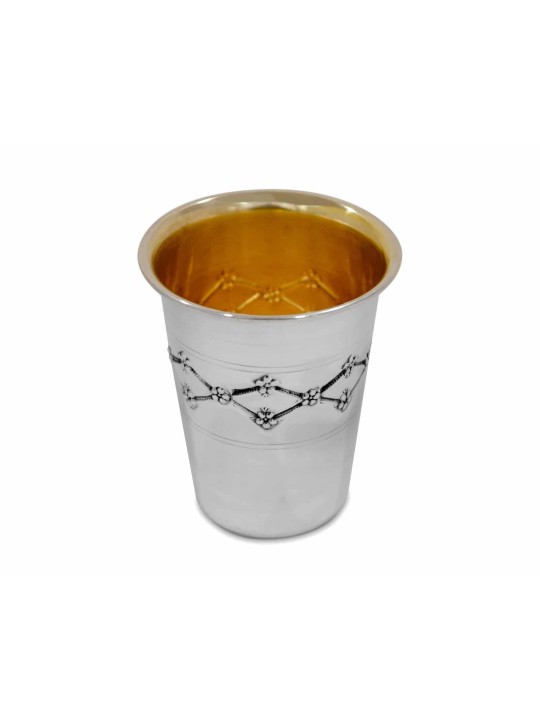 Coupe de Kiddouch en diamant en argent sterling, cadeaux de Pâque, Judaica israélienne