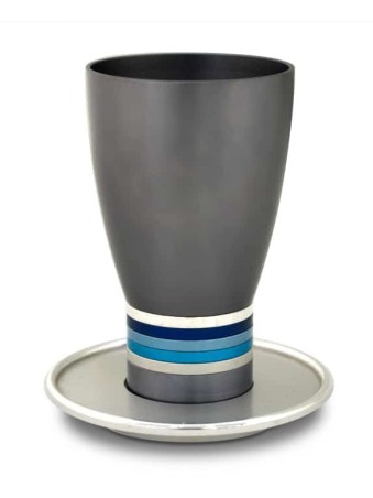Tasse en forme d'oeuf en aluminium personnalisée, tasses de Kiddouch modernes, J israélien