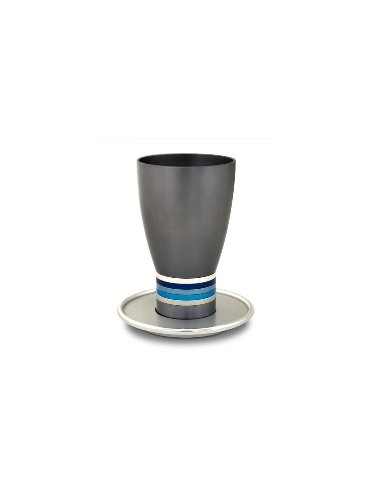 Personalized Aluminum Egg Shaped Cup , Modern Kiddush Cups , Israeli J