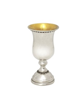 Petite tasse de Kiddouch en argent sterling 925 avec Traditi, cadeaux de Pâque,
