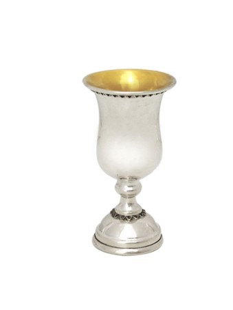 Petite tasse de Kiddouch en argent sterling 925 avec Traditi, cadeaux de Pâque,
