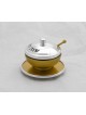 Rosh Hashanah Honey Set avec bénédiction, plats de miel en aluminium, Israël