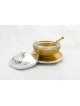 Rosh Hashanah Honey Set avec bénédiction, plats de miel en aluminium, Israël