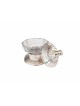 Plat de miel moderne en argent sterling et en verre pour Rosh , Tu B'Av Gifts , I