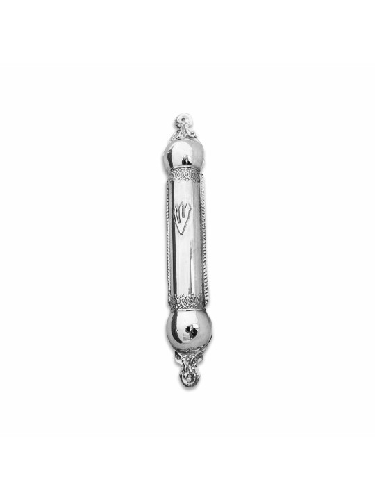 Étui Mezuzah en argent sterling fait à la main, cadeaux Tu B'Av, judaïque israélien