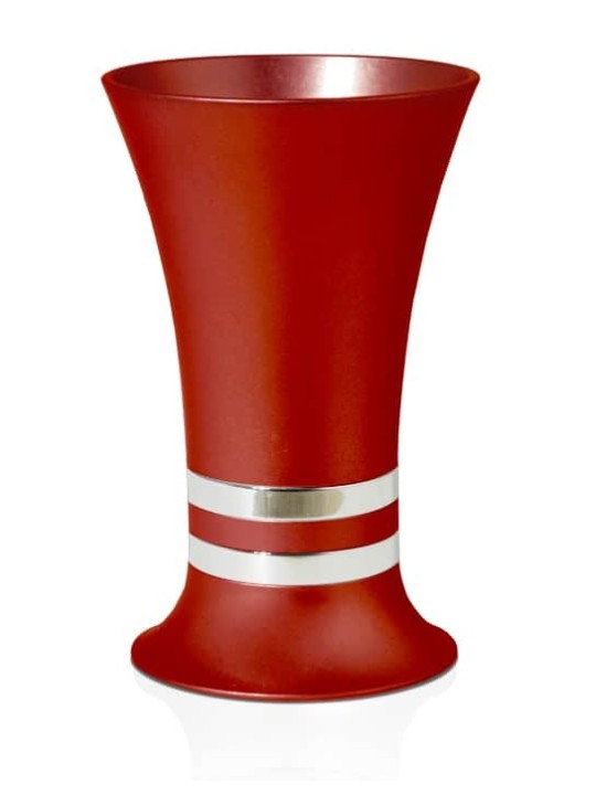 Personalized Modern Aluminum Kiddush Set , Modern Kiddush Cups , Israe