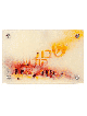 Shabbat Kodesh Glass Challah Board , Simchat Torah Gifts , Israeli Jud