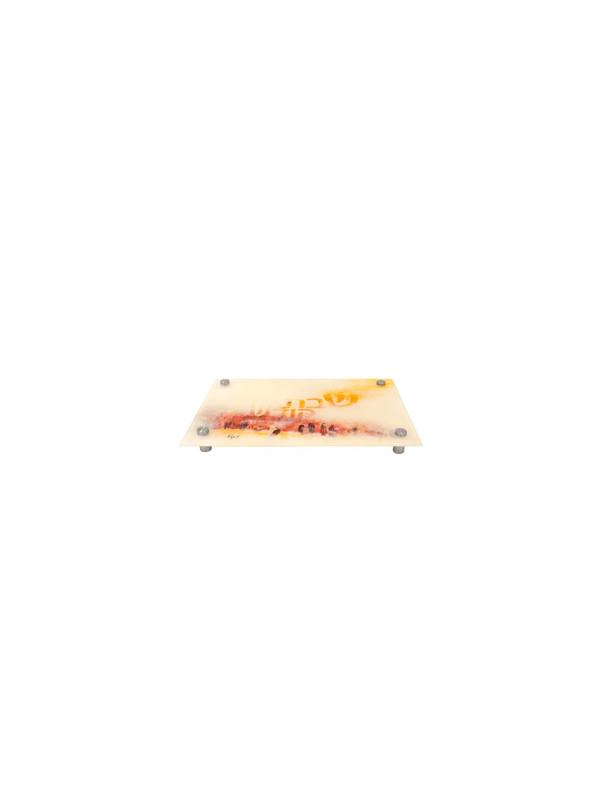 Shabbat Kodesh Glass Challah Board , Cadeaux Simchat Torah , Jud israélien