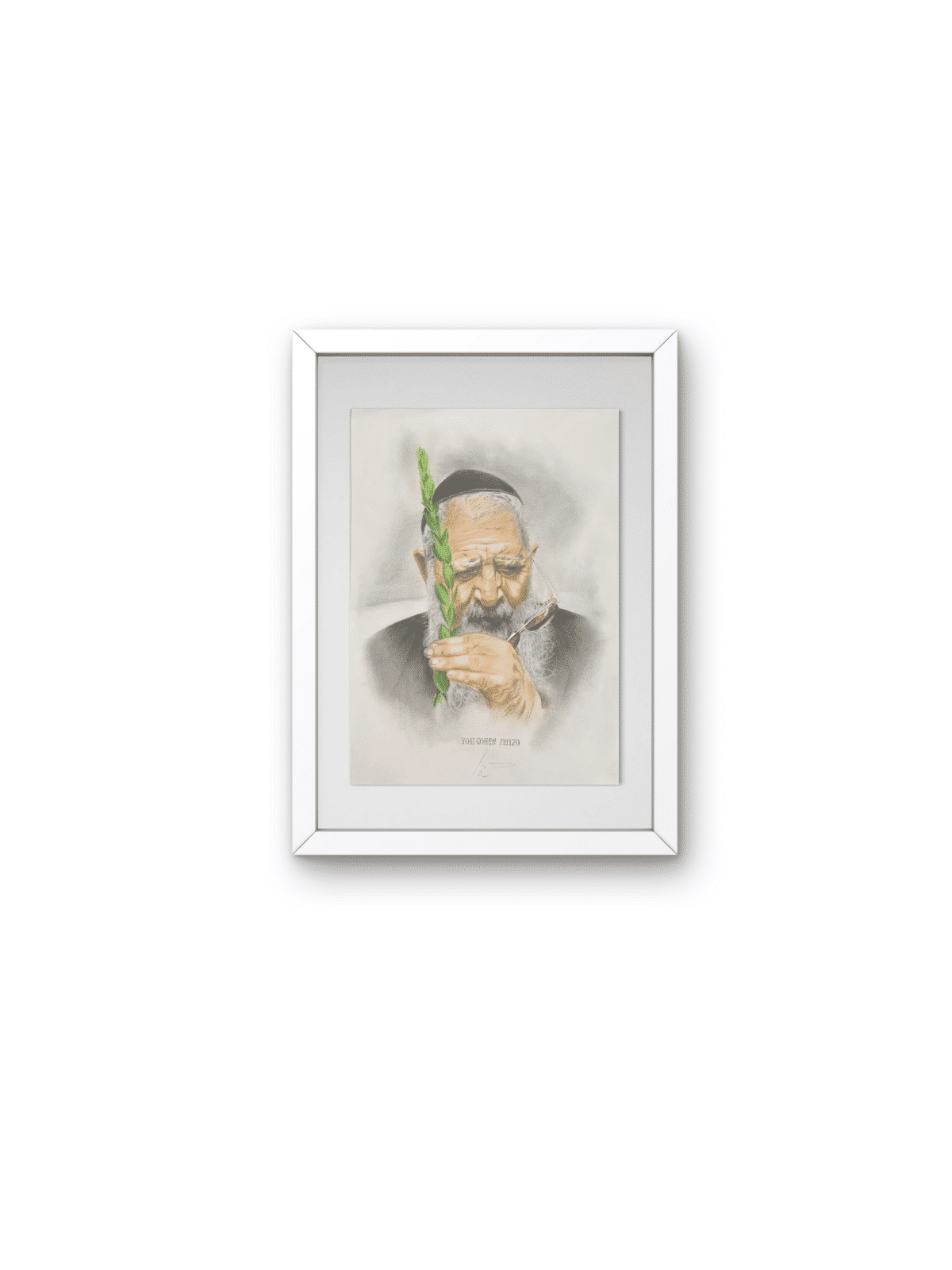 Capturing Rabbi Ovadia Yosef's Essence in Subtle T , Jewish Paintings