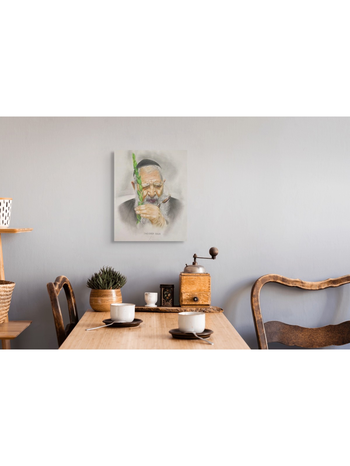 Capturer l'essence du rabbin Ovadia Yosef dans des peintures juives subtiles