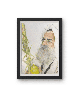 Portrait réaliste du rabbin Yoram Abergel avec Etr, peintures juives