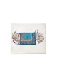 Couverture Challah brodée blanche pour Shabba classique, couvertures Challah,