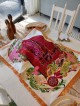 Special Big Hand Embroidered Challah Cover with Le , Challah Covers ,