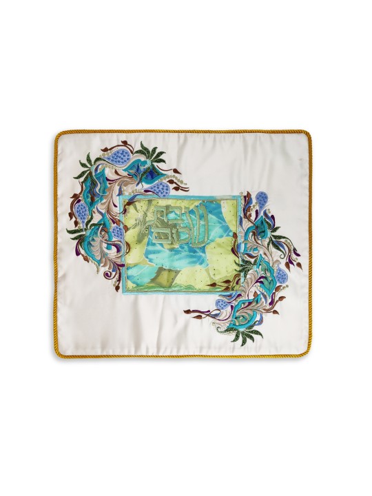 High Quality Fabric Embroidered Challah Cover with , Challah Covers ,