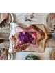 Colorful Floral & Leaves Hand Embroidered Shabbat  , Challah Covers ,