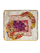 Floral coloré et feuilles brodées à la main Shabbat, couvertures Challah,