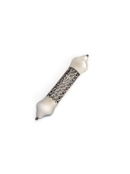 Grand étui Mezuzah en filigrane en argent sterling 925, Avi Nadav Mezuzah Ca