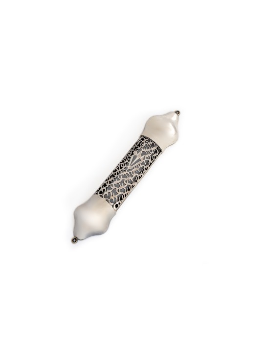 Grand étui Mezuzah en filigrane en argent sterling 925, Avi Nadav Mezuzah Ca