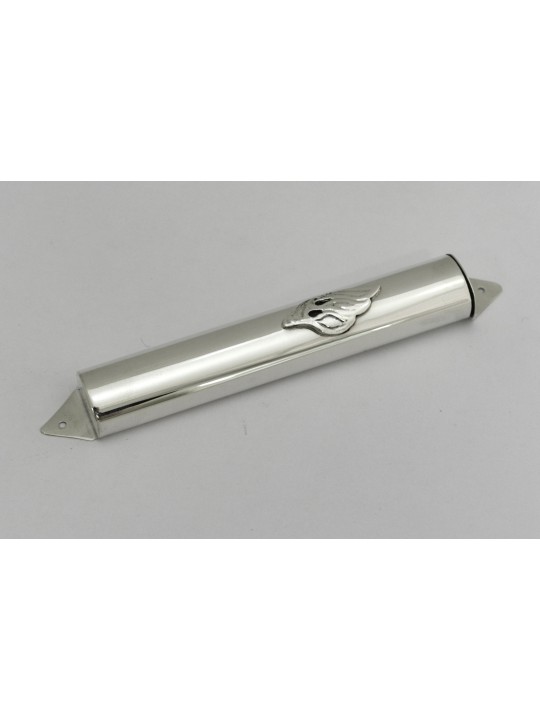 Minimalist Silver Mezuzah Case with Smooth Finish , Avi Nadav Mezuzah