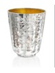 Hammered modern Petite Kiddush Cup , Passover Gifts , Israeli Judaica