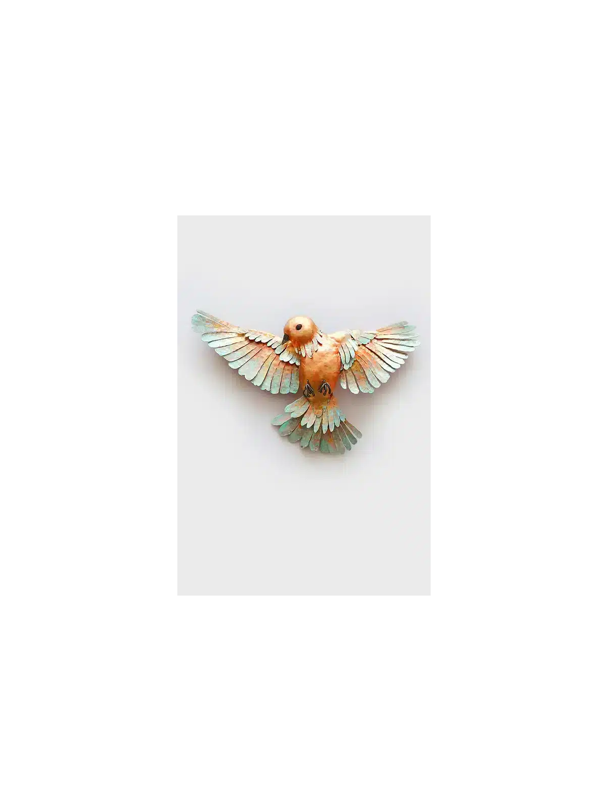 Unique Bird Copper Wall Hanging Art , Jewish Wedding Gifts , Israeli J