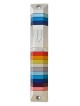 Colorful Trapeze Shaped Mezuzah Case , Large Mezuzahs , Israeli Judaic