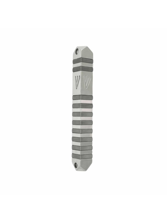 Boîtier moderne en aluminium de mezouza de triangle de XL, mezouza extra large, Israël