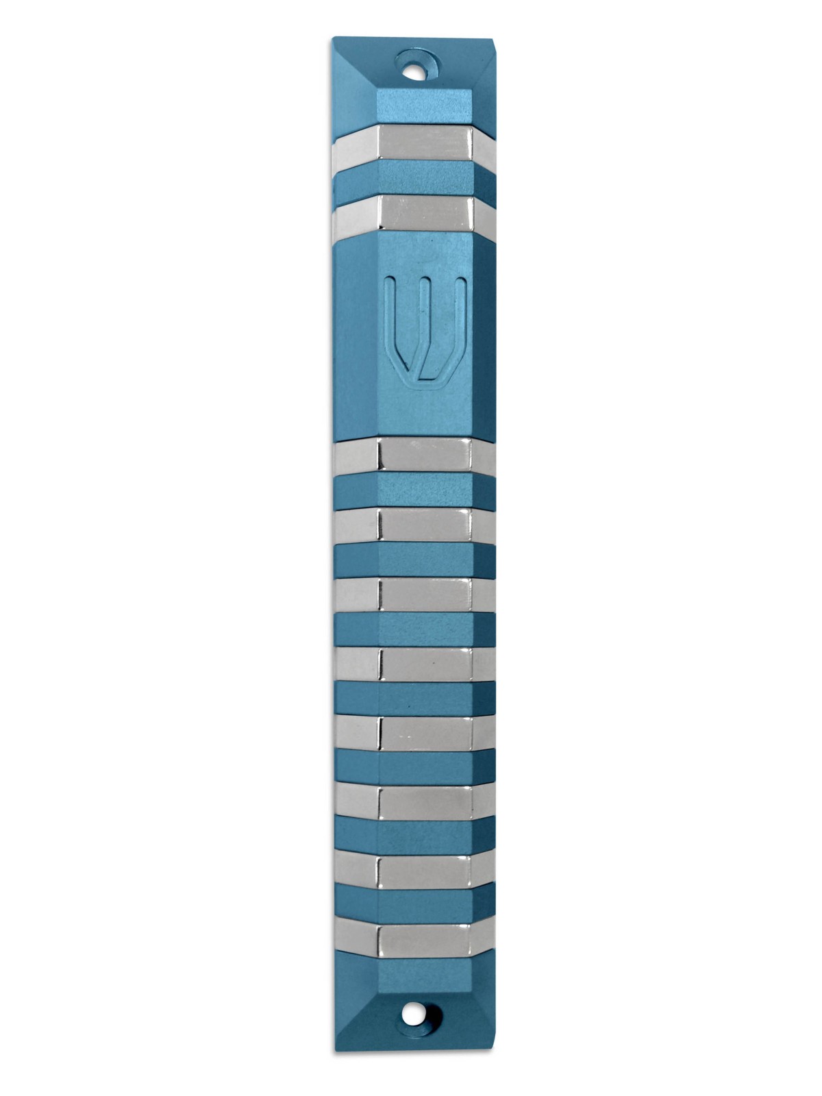 Étui Mezuzah trapèze en aluminium extra large, Mezuzah extra large, Isra