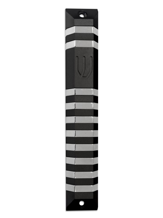 Étui Mezuzah trapèze en aluminium extra large, Mezuzah extra large, Isra