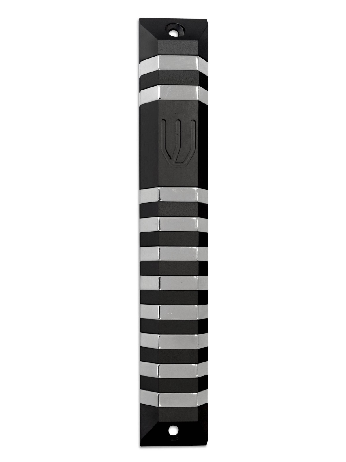 Extra Large Aluminum Trapeze Mezuzah Case , Extra Large Mezuzah , Isra