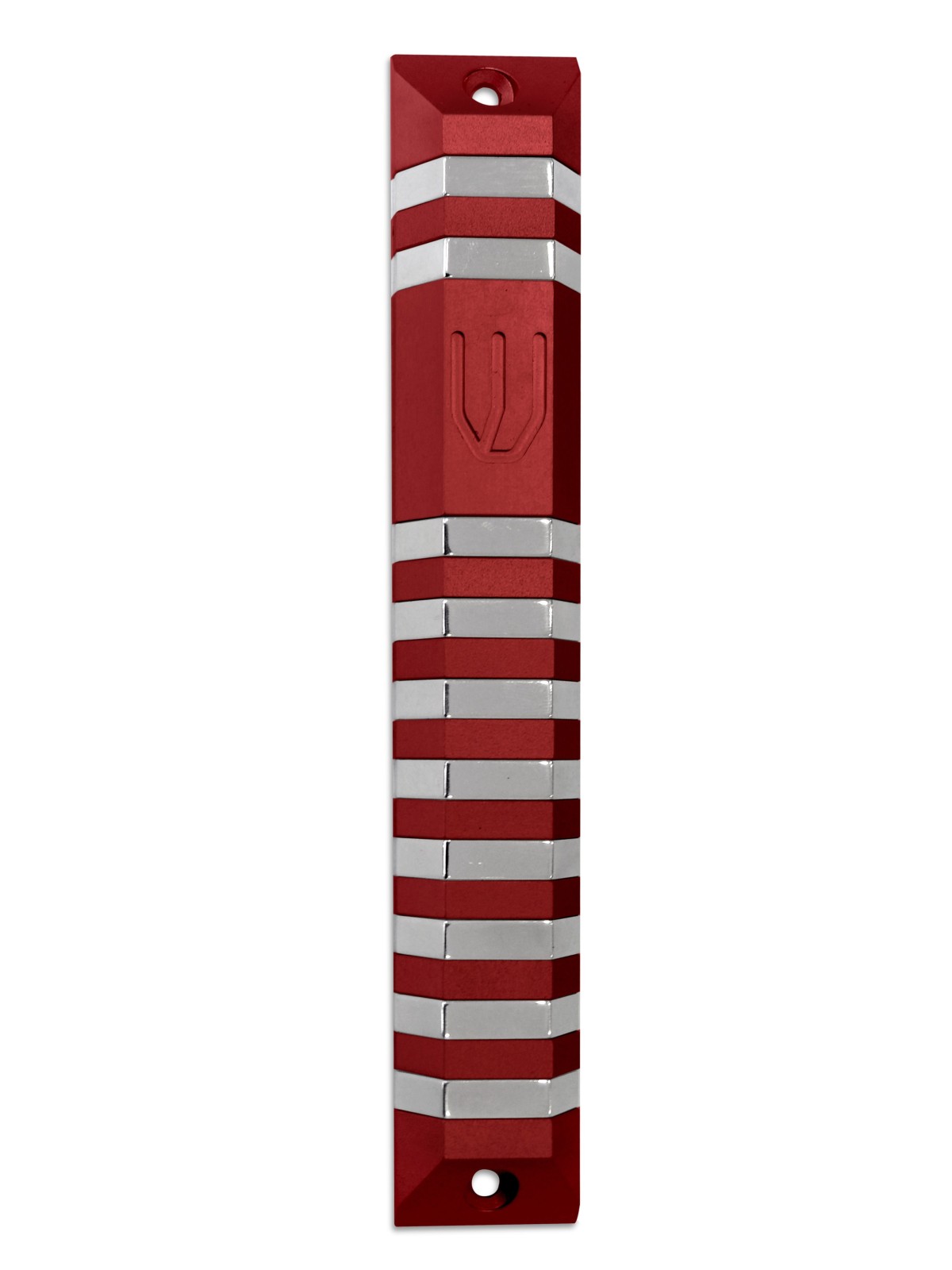Extra Large Aluminum Trapeze Mezuzah Case , Extra Large Mezuzah , Isra