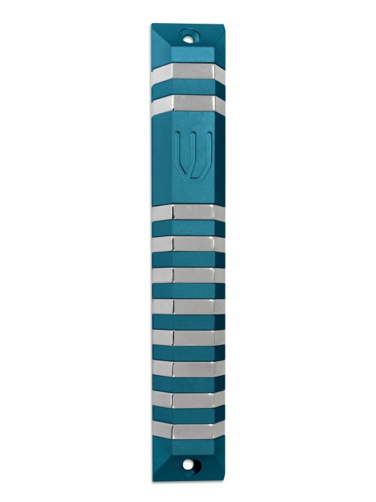 Étui Mezuzah trapèze en aluminium extra large, Mezuzah extra large, Isra