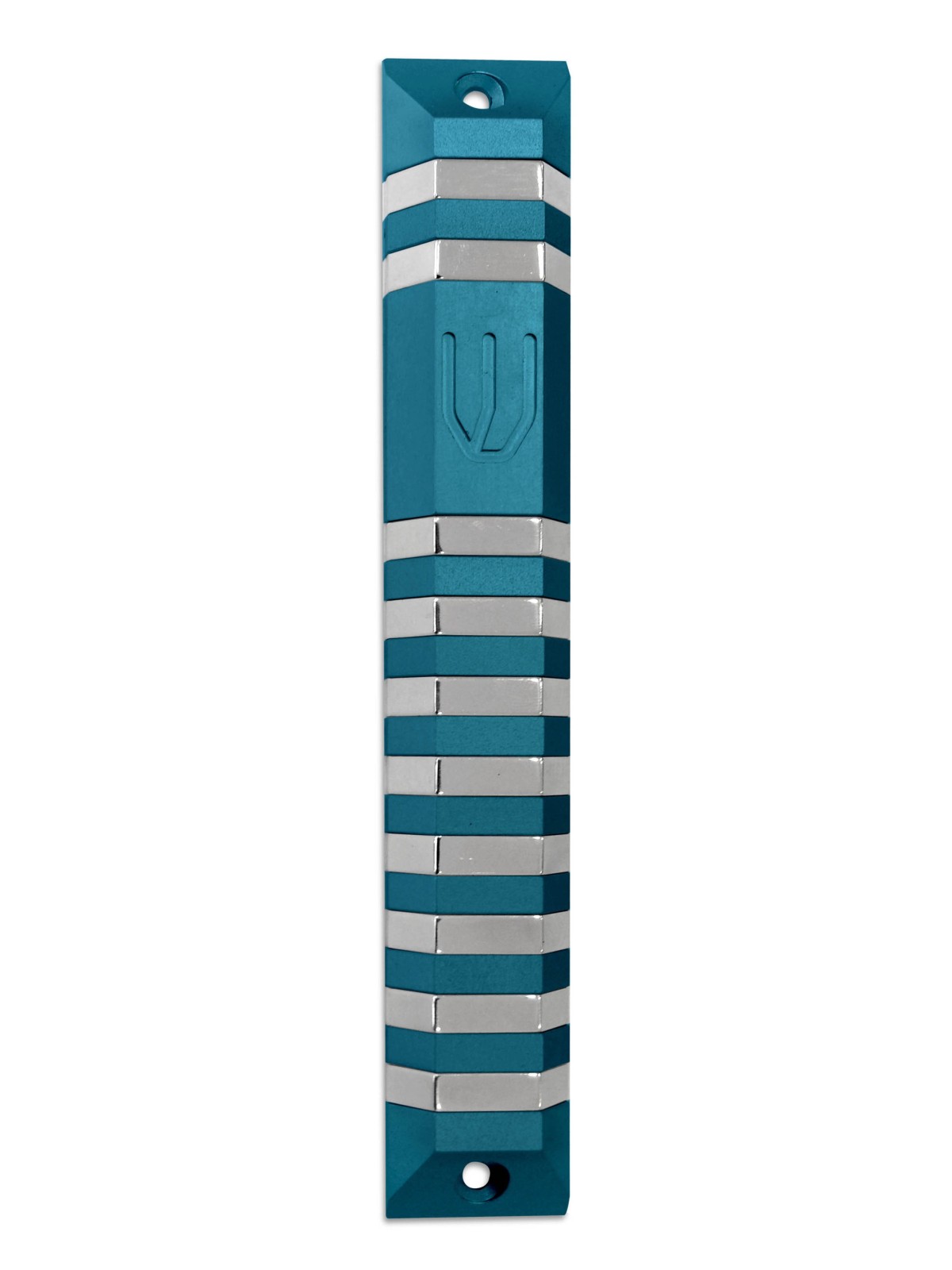 Extra Large Aluminum Trapeze Mezuzah Case , Extra Large Mezuzah , Isra