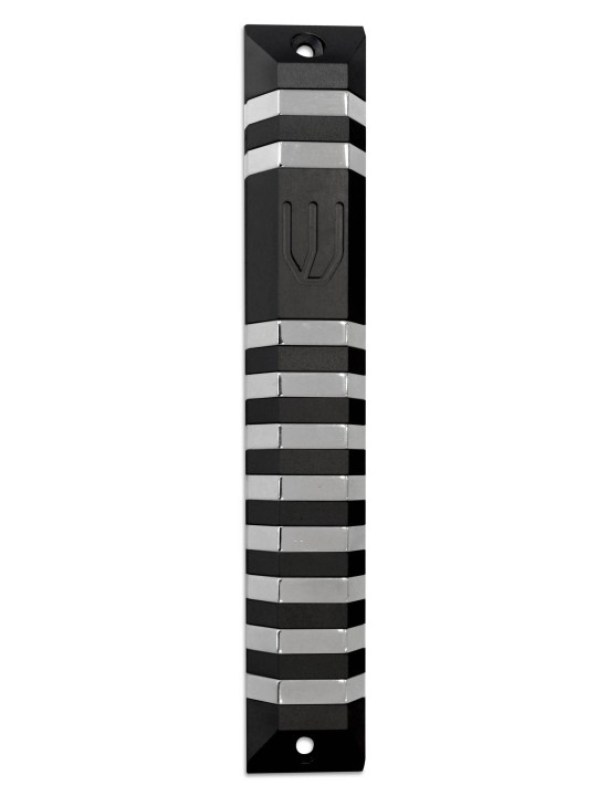 Étui Mezuzah trapèze en aluminium extra large, Mezuzah extra large, Isra
