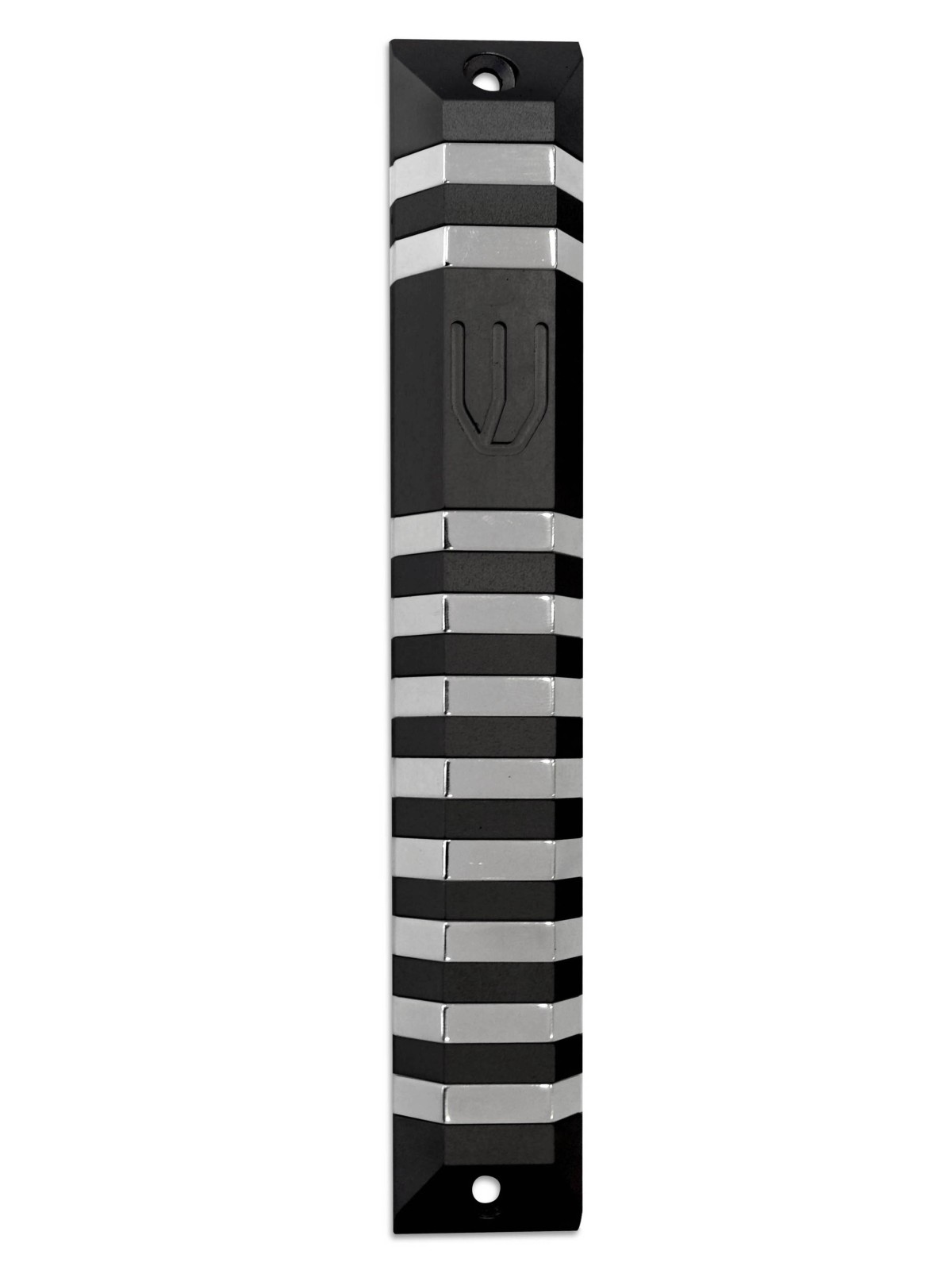 Extra Large Aluminum Trapeze Mezuzah Case , Extra Large Mezuzah , Isra