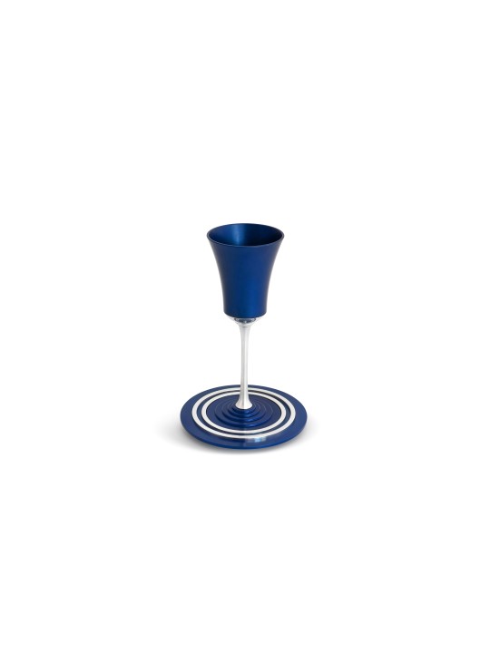 Coupe à vin en aluminium avec une tige élégante, tasses de Kiddouch modernes, israéliennes