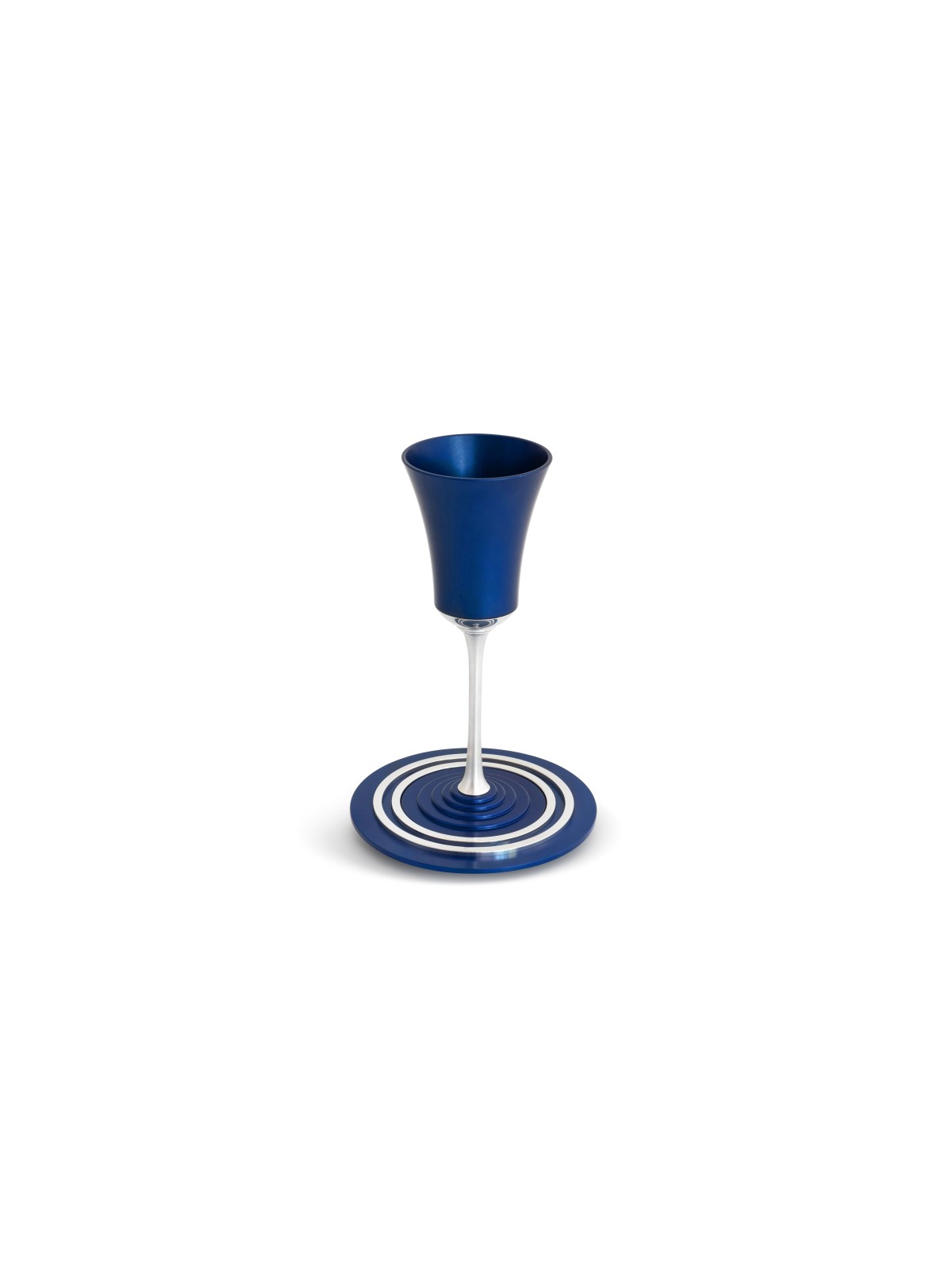 Aluminum Wine Cup with an Elegant Stem , Modern Kiddush Cups , Israeli
