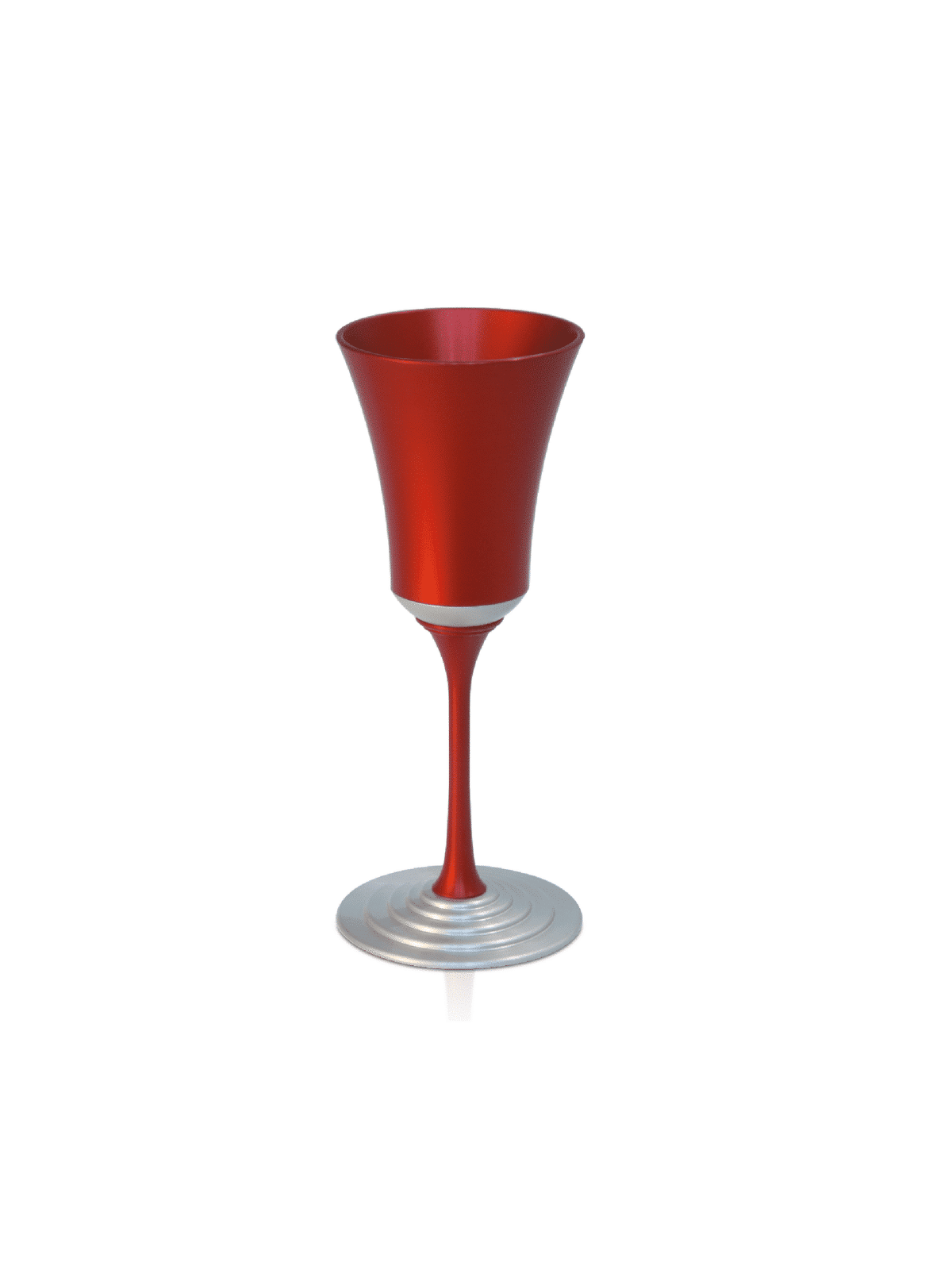 Aluminum Wine Cup with an Elegant Stem , Modern Kiddush Cups , Israeli