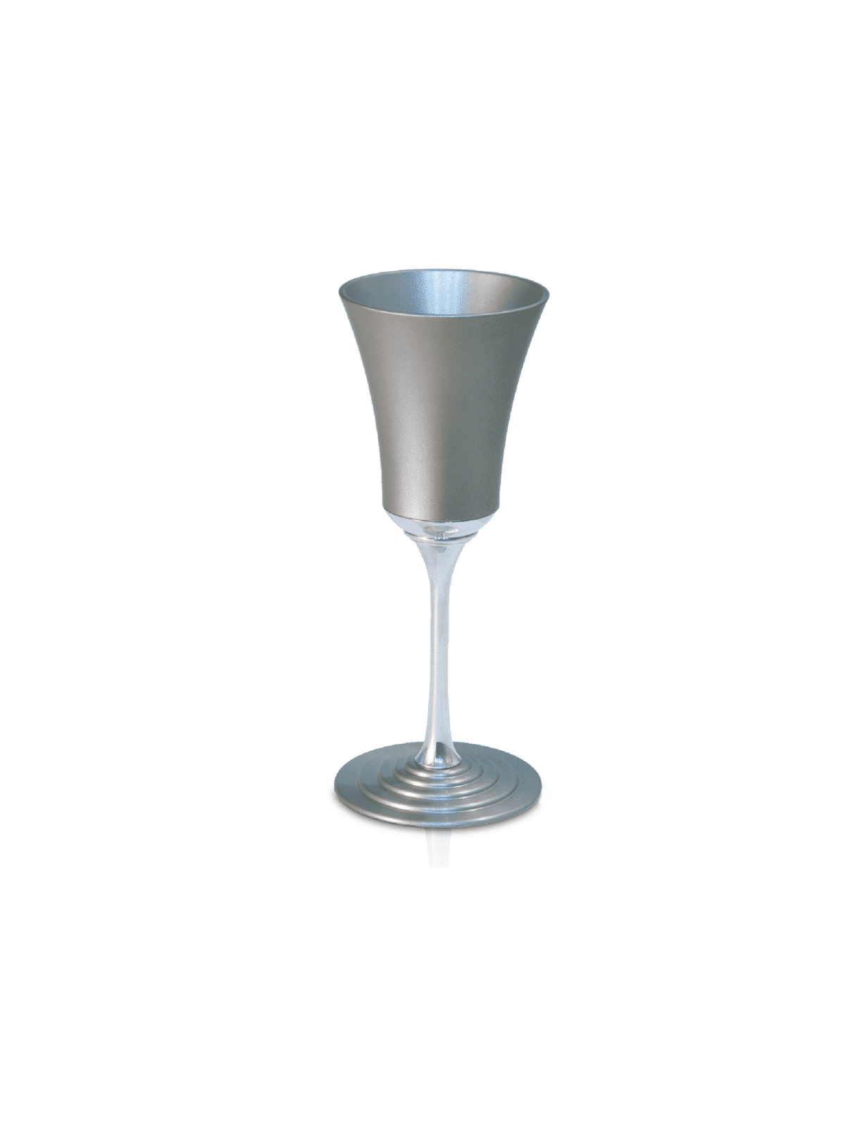 Aluminum Wine Cup with an Elegant Stem , Modern Kiddush Cups , Israeli