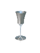 Aluminum Wine Cup with an Elegant Stem , Modern Kiddush Cups , Israeli